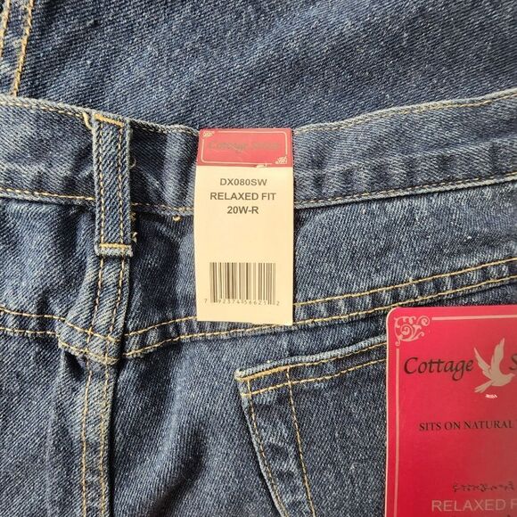 Cottage Street Classic Fit Tapered Leg Denim Jeans Plus size 20 - Picture 3 of 6